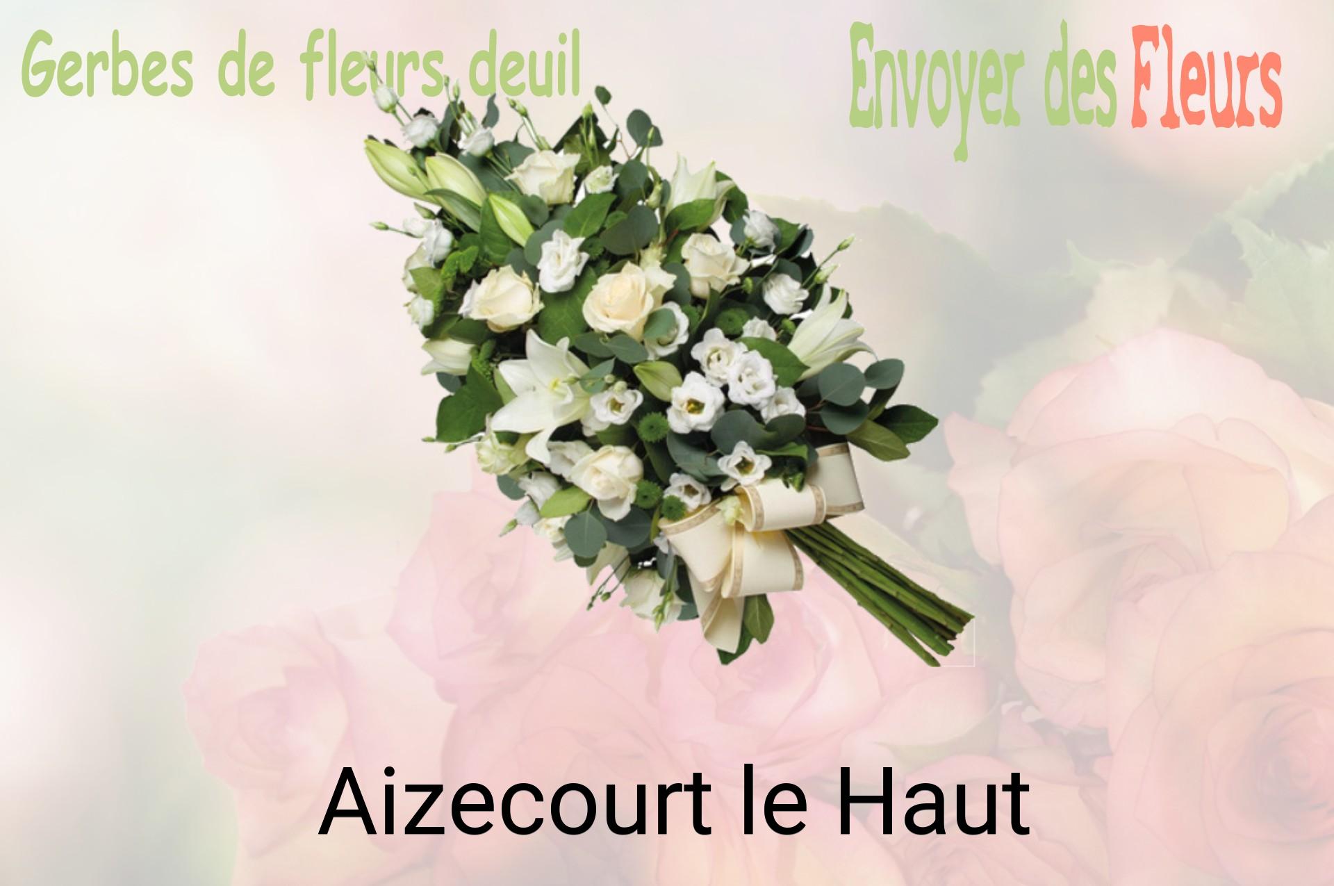 Gerbe de fleurs de deuil livrée à Aizecourt-le-Haut